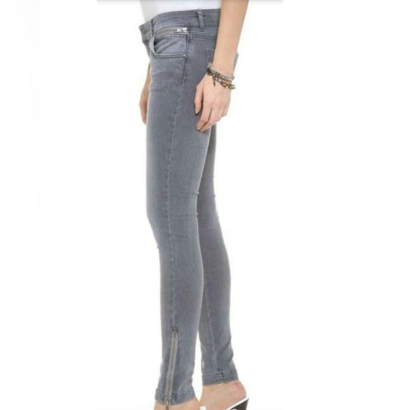 Anine Bing Gray Distressed Slim Jeans Size 28 - Picture 2 of 11